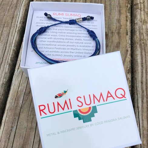 Surfer String Bracelet in Brown, Coral, Hot Pink and Yellow - Handmade Pull Cord Adjustable Woven Stacking Surf Thread Bracelets for Men and Women by Rumi Sumaq in Saudi Arabia