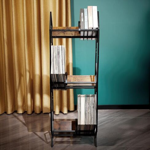 Vinyl Record Storage, Record Holder, Vinyl Record Holder, 2 Tier Album Storage rack For Vinyl Records, 170-220 LP Storage Vinyl Record Display Holder. in Kuwait