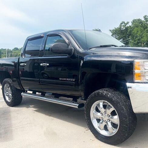 Tape On Side Window Visors Car Rain Guards Shade Window Vent Deflectors for Ford F-150 Super/Extended Cab 2004-2014, 94738 Outside Dark Smoke in Kuwait