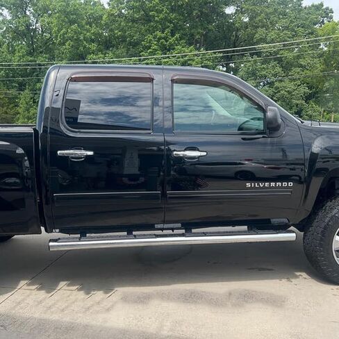 Tape On Side Window Visors Car Rain Guards Shade Window Vent Deflectors for Ford F-150 Super/Extended Cab 2004-2014, 94738 Outside Dark Smoke in Kuwait