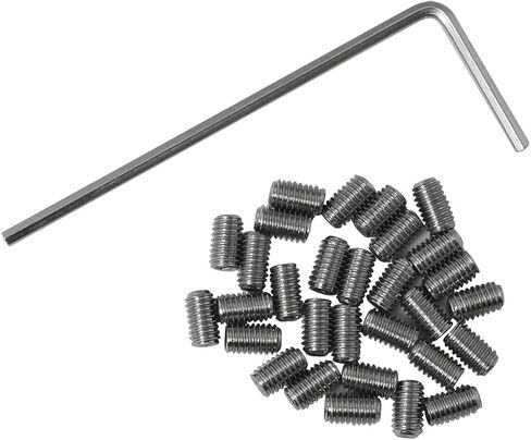 30 قطعة الفولاذ المقاوم للصدأ M3x3mm الداخلية مجموعة مقابس عرافة نكش مسامير مسامير نقطة مسطحة مع وجع in Saudi Arabia