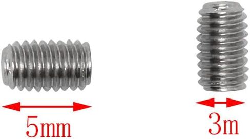 30 قطعة الفولاذ المقاوم للصدأ M3x3mm الداخلية مجموعة مقابس عرافة نكش مسامير مسامير نقطة مسطحة مع وجع in Saudi Arabia