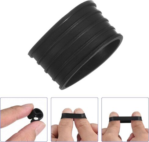 Badminton Racket Handle Grip Ring - Rubber Anti-Slip Fix Ring Grip Band, Apply to Badminton Tennis Rackets/Handle in Saudi Arabia