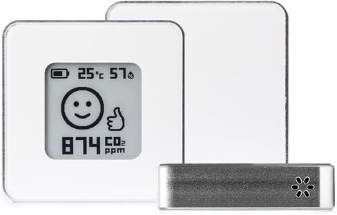 Wireless Portable, Aluminum Indoor Air Quality Monitor AIRVALENT (CO2, Relative Humidity, Temperature). Unique, Custom Design Meter, Sensor, Pocket Size (Breathe) in Saudi Arabia
