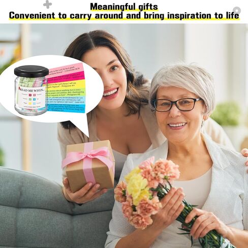 جرة آيات الكتاب المقدس، جرة آيات الكتاب المقدس للعواطف والمشاعر، بطاقات طلب الصلاة، بطاقات الكتاب المقدس لكل جرة، هدية مسيحية هدية كنيسة الكتاب المقدس أو شكرا لك (اقرأني عندما) in Kuwait