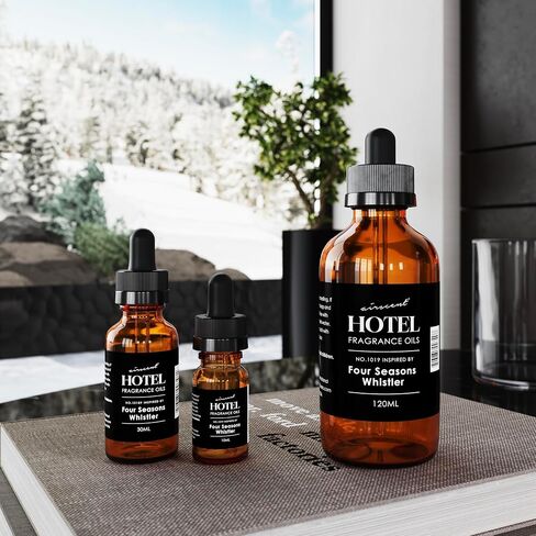 Hotel Diffuser Oil Inspired by The Four Seasons Whistler - No. 1019 - AirScent Essential Oil Blend - 120 mL, 4 fl oz Fragrance Oil Glass Dropper Bottle for Aromatherapy Diffusers and Humidifiers in Saudi Arabia