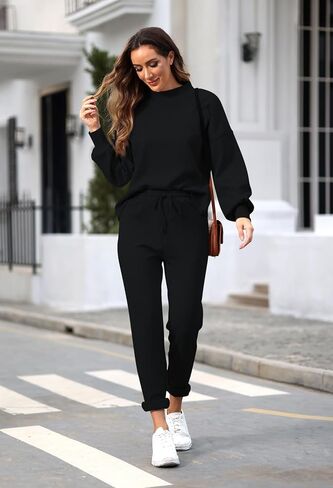 أطقم ملابس رياضية نسائية من TOLENY مكونة من قطعتين وسويت شيرت وسروال رياضي in Kuwait