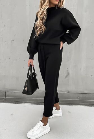 أطقم ملابس رياضية نسائية من TOLENY مكونة من قطعتين وسويت شيرت وسروال رياضي in Kuwait