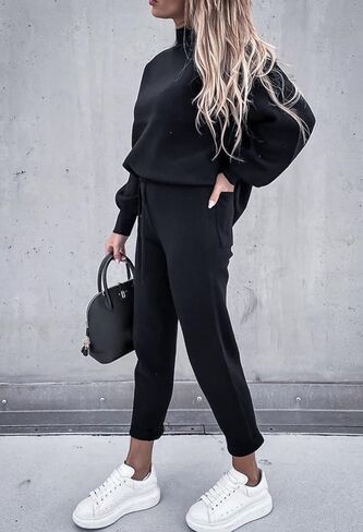 أطقم ملابس رياضية نسائية من TOLENY مكونة من قطعتين وسويت شيرت وسروال رياضي in Kuwait