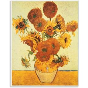 Stupell Industries Sunflowers Classic Painting, Design by Vincent Van Gogh Wall Art, 24x30, Canvas