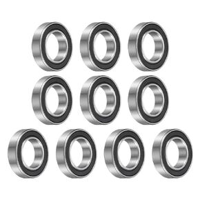uxcell 10pcs 689-2RS Bearing 9x17x5mm, Chrome Steel Double Rubber Seals Miniature Bearing, Lubricated Deep Groove Ball Bearings, P6 (ABEC 3)