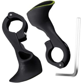 1 Pair Bicycle Handle Bike Grips Bike Handle Ends Bike Handlebar Grip Bicycle Bar Ends Shockproof Cycling Grips Bike Bar End Cycle Handle Ends Pa Nylon Football Riding