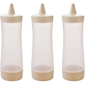 Kichvoe 3pcs Ketchup Bottle Condiment Squeeze Bottles Dressing Container Ketchup Dispenser Squeeze Bottle with Lid Mustard Bottle Sauce Bottle Condiment Bottle With Cover Honey re-usable