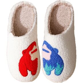 Women's Men's Cute Strawberry Cherry Mushroom Slippers Cartoon Animal Cat Slippers Cowboy Hat Boots Slippers Happy Face Slippers Memory Foam Fluffy Cloud Slippers Indoor Household Slippers Couple Slippers