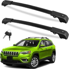 FengYu Roof Rack Cross Bars 220lb Compatible with Subaru Crosstrek 2018-2023 & Impreza 2017-2023, Heavy Duty Lockable Aluminum Roof Rails Crossbars Cargo Bars Canoe Rooftop Black Carrier Luggage