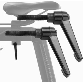 Exercise Bike Seat Levelling Lever for Peloton Spin Bike Adjuster Handle Adjustable,Alloy Adjustable L-Handle Accessories-2 Pack