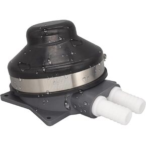Manual Foot Pump Connects to 0.5 Inch Flexible Hose with 2.2 GPM Max Flow Rate Suitable for Marine Boat Galley RV Camping Black