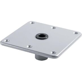 CHANGE MOORE Boat Seat Base 7" x 7" for 3/4" Boat Seat Pin Post Socket Aluminum Marine Heavy Duty Boat Seat Pedestal Base Bracket for Most Marine Fishing Pontoon Boat