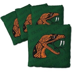 YouTheFan NCAA Florida A&M Rattler - Cornhole Bags - 4PK - Green