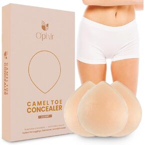 Camel toe concealer, camel toe cover,cameltoe concealer,Seamless Camel Toe Hider,Anti Camel Toe Cover Silicone Insert,Camel Toe Stopper(3 Count)