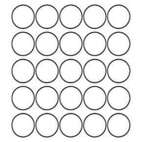 MECCANIXITY FKM O-Ring 1.1" OD 0.98" ID 1/16" Width Fluorine Rubber Sealing Gasket Washer 75A Seal O Rings for Engines Industrial Plumbing, Black, Pack of 25