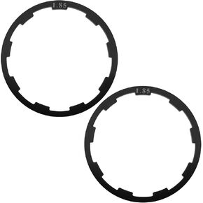 2pcs 1.85mm Bicycle Flywheel Hub Gasket Cassette Cycling Flywheel Axle for Mountain Bicycles Travel Bicycles and Highway Bicycles Black