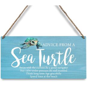 Rustic Coastal Decor Wooden Hanging Wall Decor, Vintage Porch Decor, Patio Wall Decor Backyard Patio Decor, Farmhouse Coastal Life Sign, Outdoor Hanging Sign For Home, 12x6 Inch