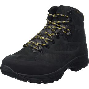 Jack Wolfskin Men's Rebellion Texapore Mid M Hiking Shoe, Phantom/Burly Yellow XT, 13