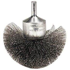 Weiler 10039 2-3/4" Circular Flared Crimped Wire End Brush, .008" Steel Fill, Made in The USA (Pack of 2)