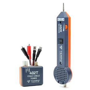 TEMPO 402K Premium CATV Cable Tracer Kit | Tone & Probe Test Kit | Trace Coaxial Cables | Professional Grade (2024 Model)