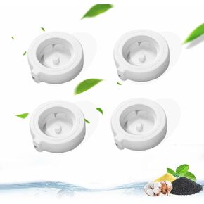 4 Pack Replacement Filters for 3.6L/4.6L/6L/8L Gravity Pet Water Dispenser, Dog Water Filter for Automatic Pet Waterer,Triple Filtration Pet Fountain Filter,Water Feeder Filter for Cats and Dogs