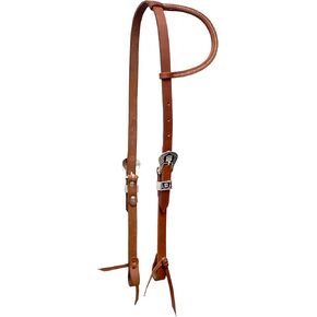 Handcrafted Harness Browband Headstall with Floral Engraved Steel Designer Buckle
