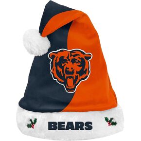 FOCO Chicago Bears 2017 NFL Basic Logo Plush Christmas Santa Hat