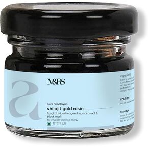 M&RS | Mars by GHC Pure Himalayan Shilajit Gold (Resin) - 20g - Pack of 1 | Pure Organic Shilajit Resin sourced from Himalayas