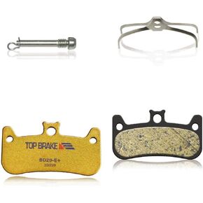 Top Brake Disc Electric Bike Brake Pads for Formula Cura 4 | E-Bikes, E-MTB, Bike Parking | E-Bike Compound,Long Lasting,Premium E+ Version,Gold (PIN Included)