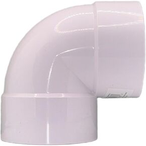 3" PVC Tee Fitting and 3" PVC 90° Elbow - Variants for Sewer and Drain Pipe Connections (PVC TEE "T" FITTING 3")