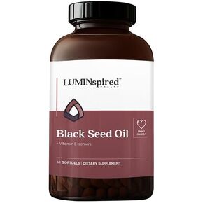 Black Seed Oil + Vitamin E Isomers Supplement - Super Antioxidant for Immune Support, Joints, Digestion, Hair & Skin - Source of Omega 3 6 9-60 Soft Gels