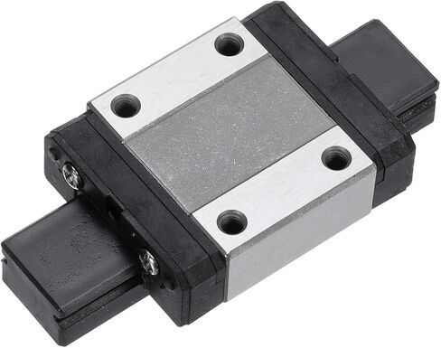 uxcell MGN12C Bearing Steel Sliding Carriage Block with Plastic Anti-Fall Strip for 12mm MGN12 Linear Motion Slide Rail Guide, Black in Saudi Arabia
