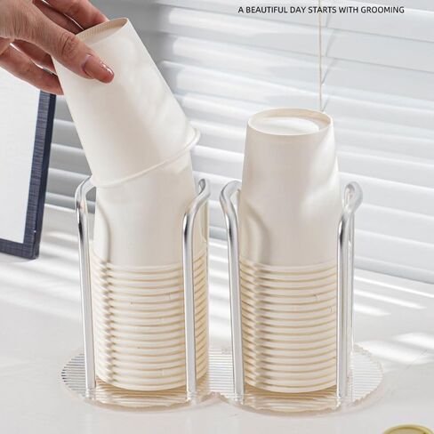 12OZ Disposable Paper Coffee Cups (100 Pack), Hot Coffee Paper Cups, Leak-Proof, Extra-Thick，Idea for Home, Office, Cafés | White in Saudi Arabia
