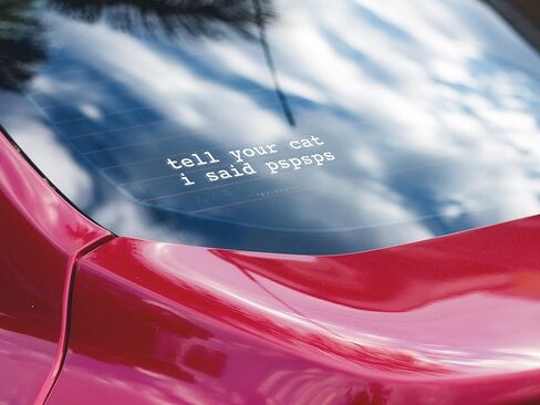 ملصق من الفينيل للسيارة أخبر قطتك أنني قلت Pspsps، عرض 5 بوصات in Kuwait