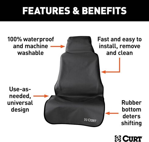 CURT Manufacturing 18502 Seat Cover - Brown in Saudi Arabia