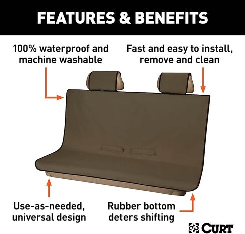 CURT Manufacturing 18502 Seat Cover - Brown in Saudi Arabia