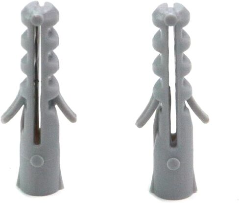 Xiaoyztan 200 قطعة من مراسي برغي الحوائط الجافة أنبوب توسيع PP رمادي لمشاريع تركيب الحائط مراسي M6x30mm لبرغي M3.5-M4 in Kuwait