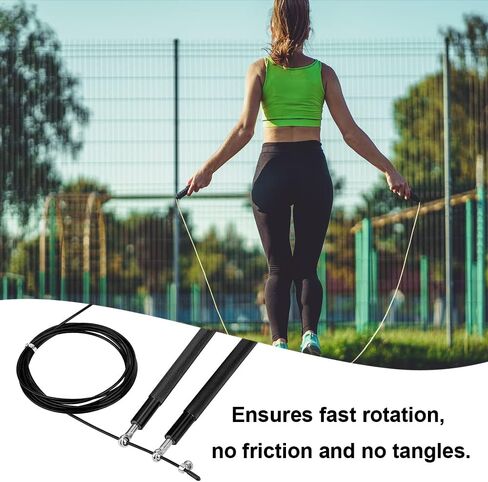 Jump Rope with Counter Steel Jump Rope Adjustable Speed Jump Ropes for Fitness Aerobics and Daily Exercise，Weighted Jump Rope and Yoga Mats for Home Workout Jumping Skipping Rope in Saudi Arabia