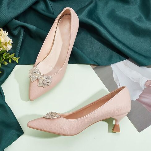 FINGERINSPIRE Bow Shoe Clips Alloy Shoe Clips Crystal Rhinestone Shoe Buckles Bow Tie Pattern Shoe Buckles Removable Shoe Decoration for Shoes High Heel Wedding Bridal Fashion in Saudi Arabia