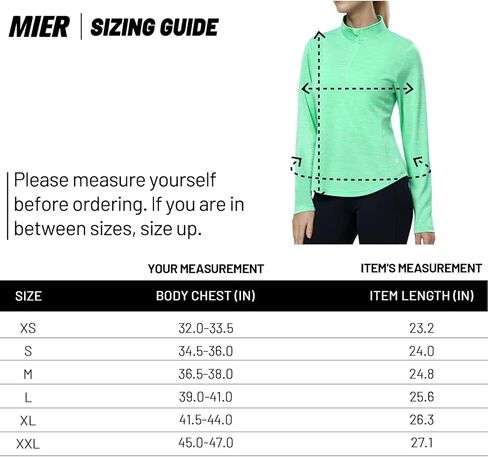 MIER Quarter Zip Athletic Pullover for Women Long Sleeve Workout Tops Dry Fit Flowy Golf Running UV Sun Shirts,1/4 Zip in Kuwait