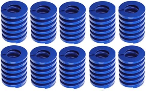 طابعة ثلاثية الأبعاد يموت الربيع 20 مم OD 10 مم معرف 25 مم قالب ضغط تحميل خفيف طويل يموت الربيع، 10 حزمة نوابض سرير ساخنة زرقاء لسرير Creality Ender 3s in Kuwait