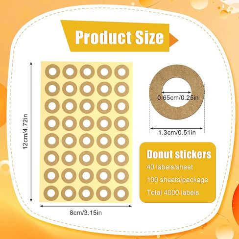 4000pcs Hole Reinforcement Stickers, Self-Adhesive 1/4 Inch Diameter Loose-Leaf Paper Hole Punch Protectors Reinforcement Circle Labels for School Home and Office, Non-Printable (Clear) in Saudi Arabia