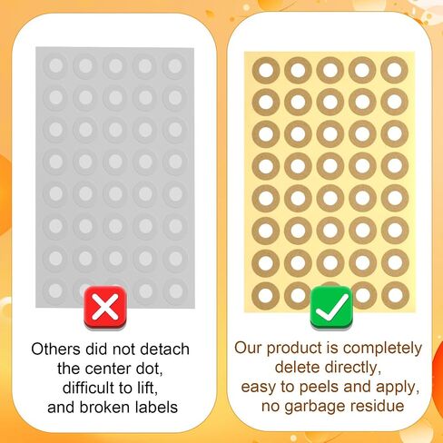 4000pcs Hole Reinforcement Stickers, Self-Adhesive 1/4 Inch Diameter Loose-Leaf Paper Hole Punch Protectors Reinforcement Circle Labels for School Home and Office, Non-Printable (Clear) in Saudi Arabia