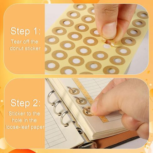 4000pcs Hole Reinforcement Stickers, Self-Adhesive 1/4 Inch Diameter Loose-Leaf Paper Hole Punch Protectors Reinforcement Circle Labels for School Home and Office, Non-Printable (Clear) in Saudi Arabia